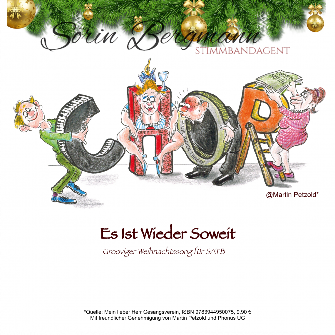 Es Ist Wieder Soweit – SATB – grooviger Weihnachtssong – Sörin Bergmann